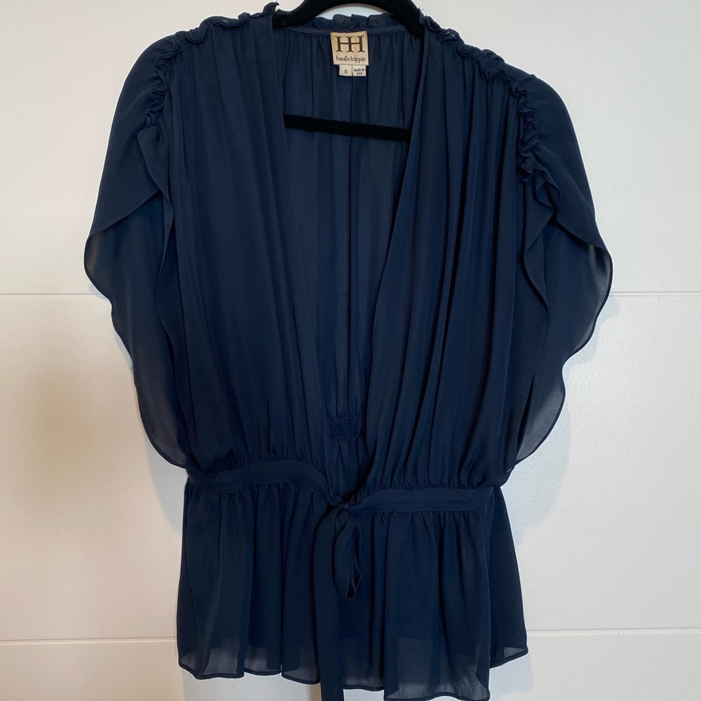 Haute Hippie Navy blouse
